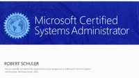 Zertifikat Microsoft System Administrator Vorschau